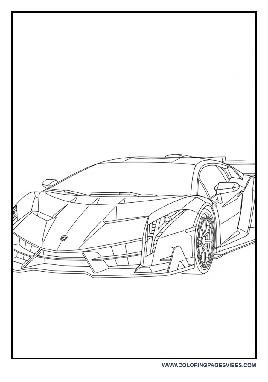 Lamborghini Veneno in Open Space