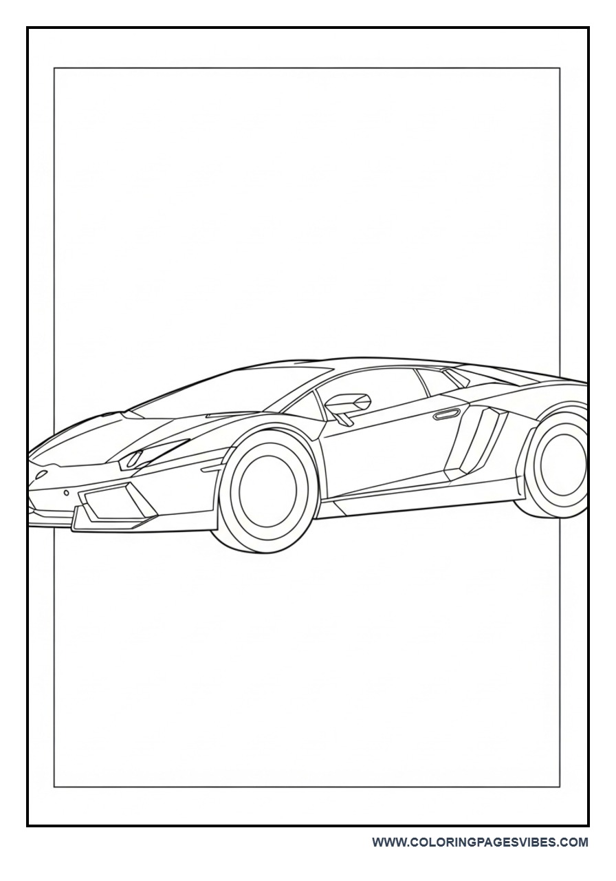 Lamborghini with Big Wheels