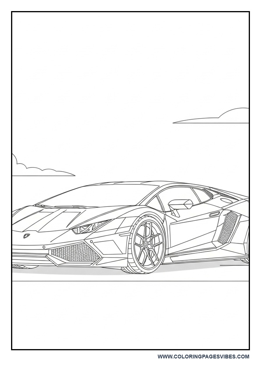 Lamborghini with Robot Elements