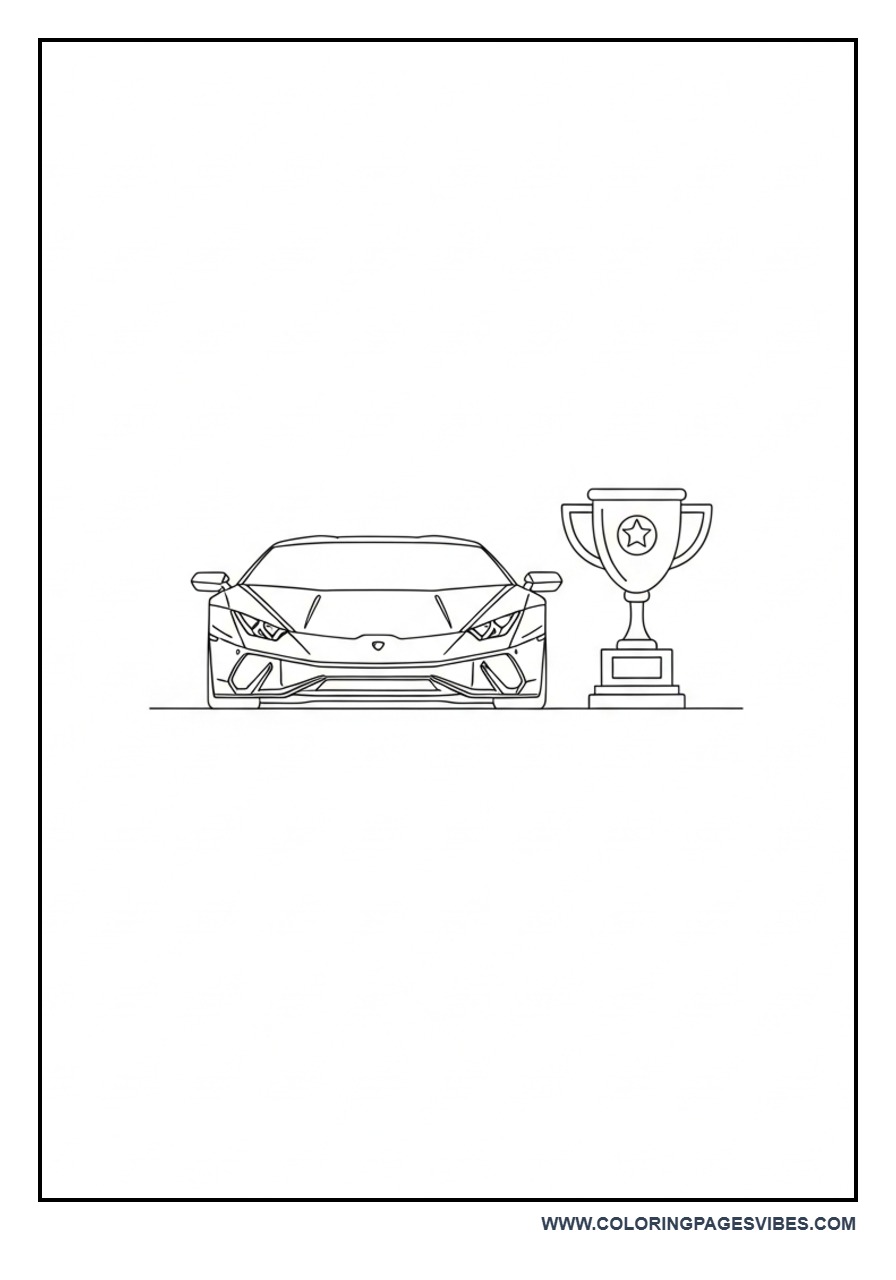 Lamborghini with Simple Trophy Theme
