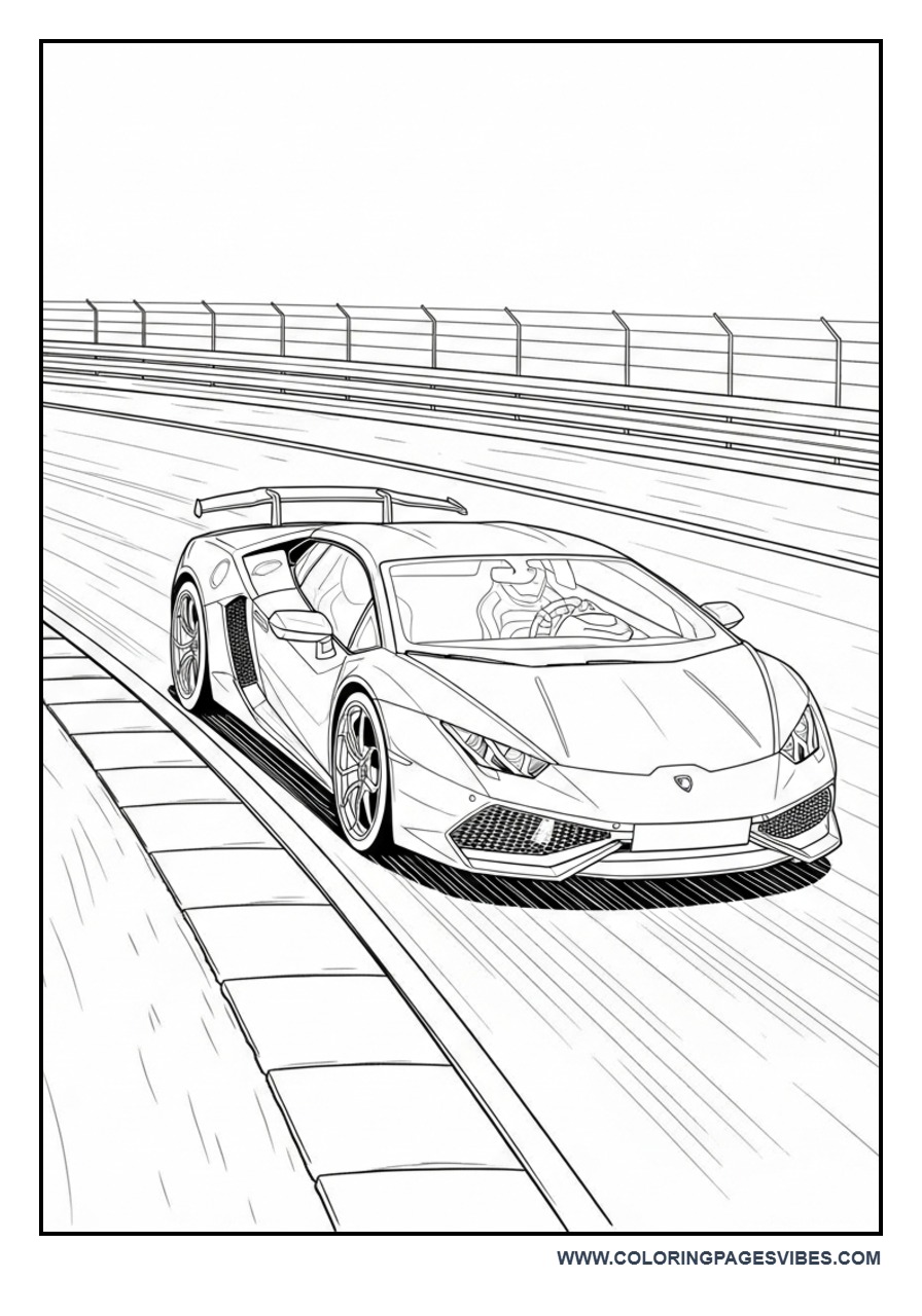 Lamborghini with Track Details