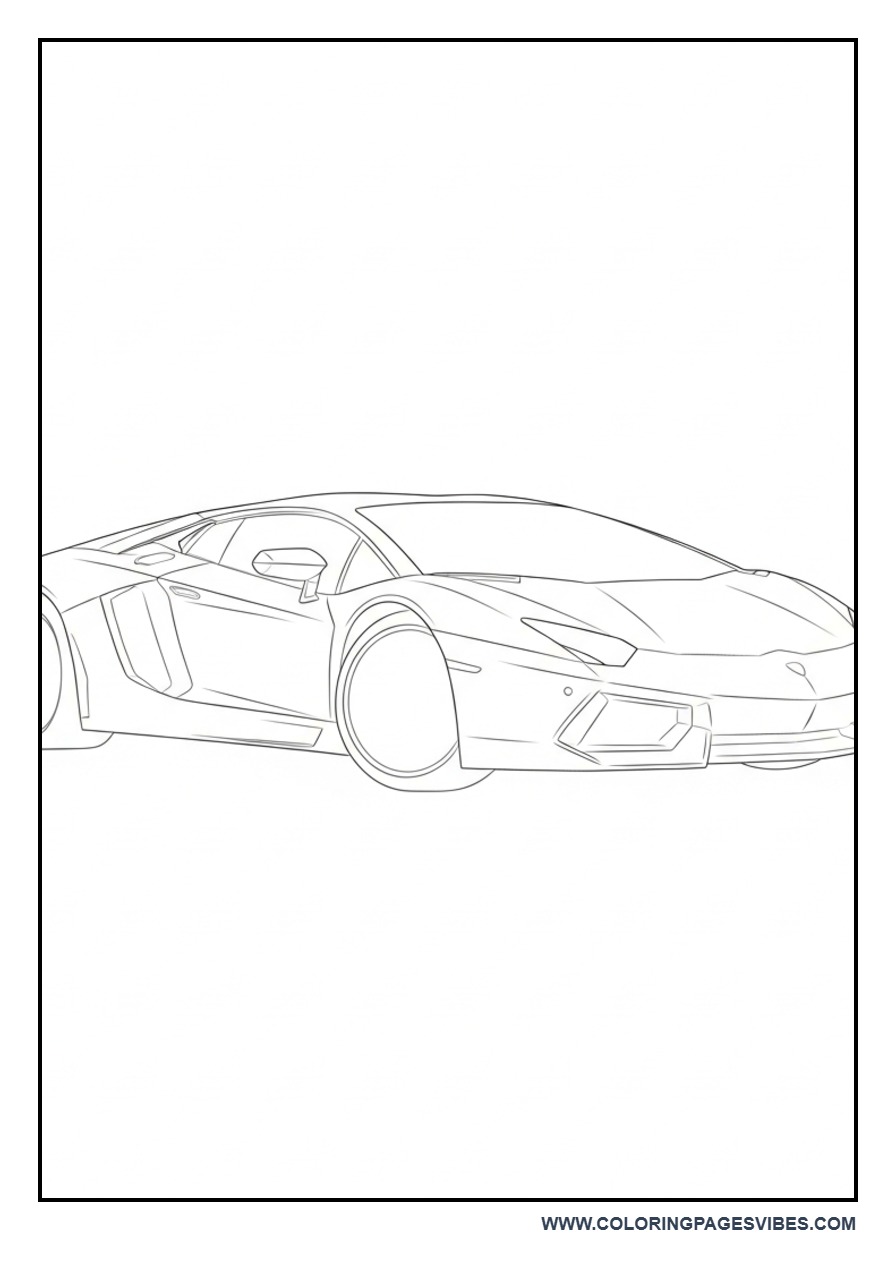 Simple Lamborghini Outline