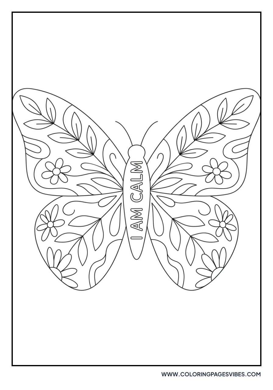 I Am Calm Butterfly