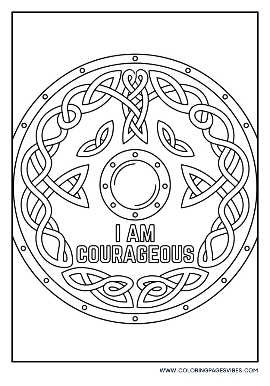 I Am Courageous Shield