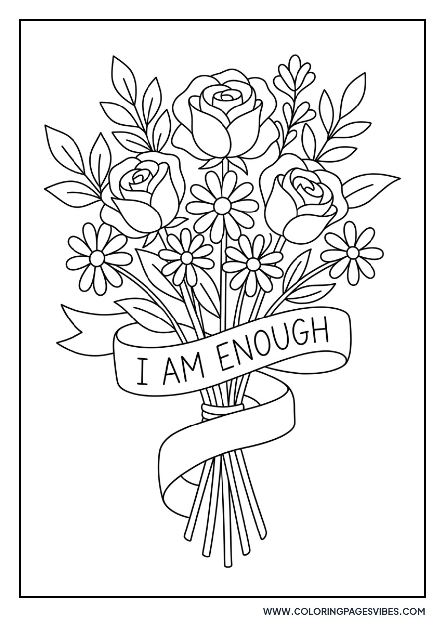 I Am Enough Floral
