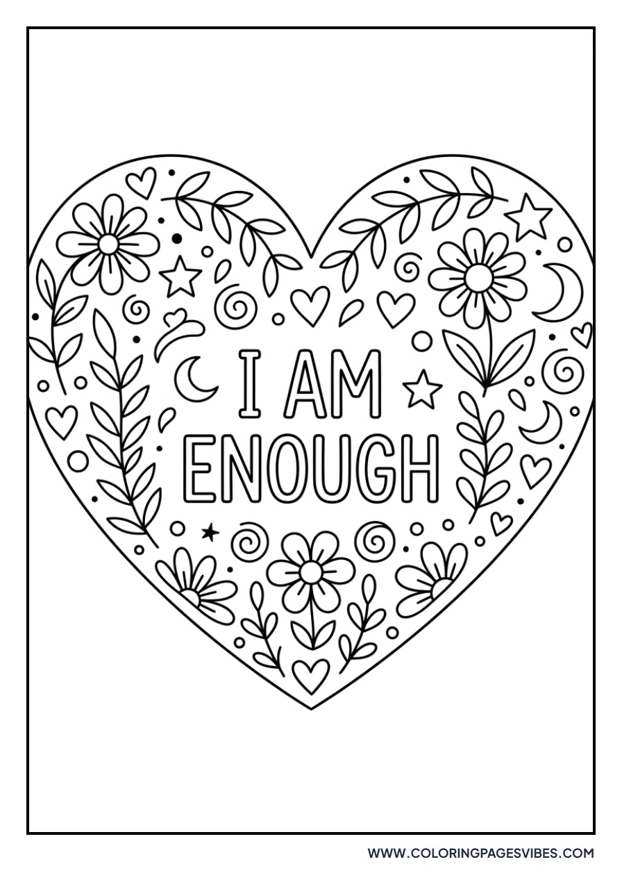 I Am Enough Heart