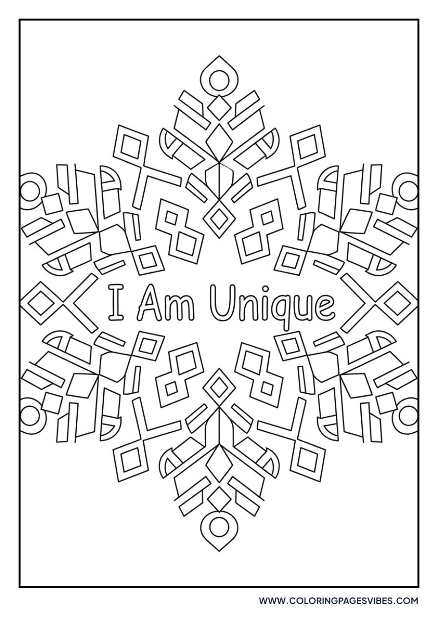 I Am Unique Snowflake