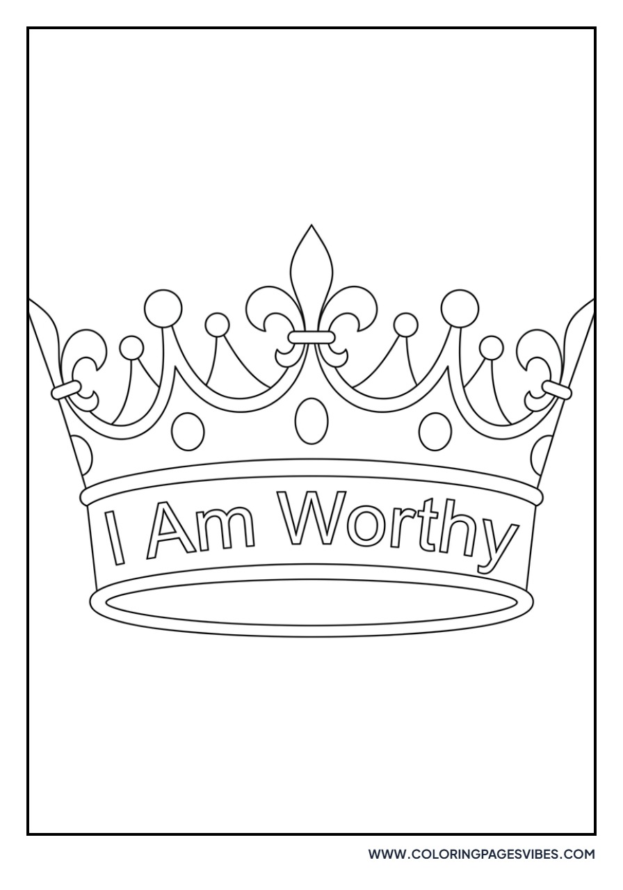 I Am Worthy Crown