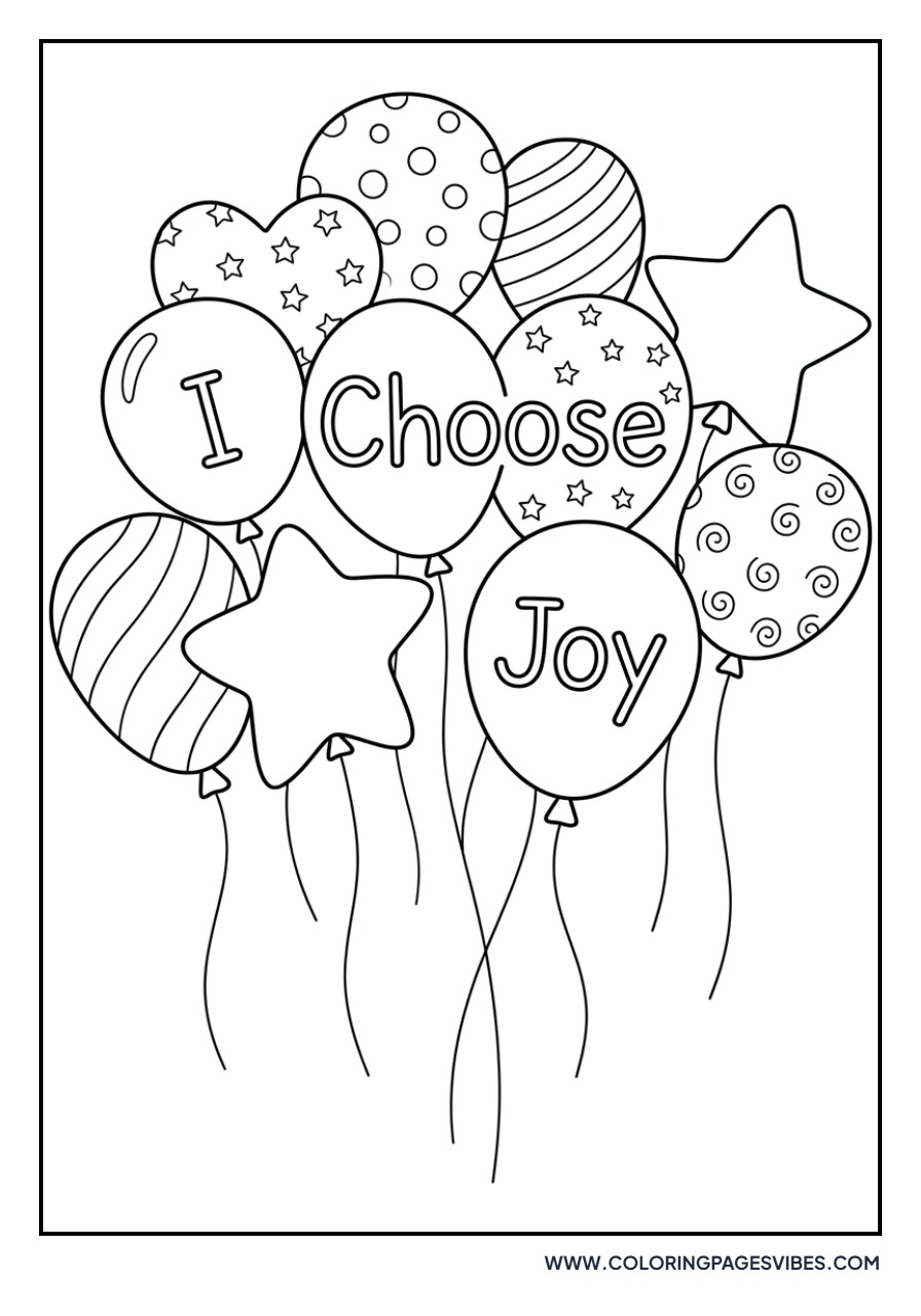I Choose Joy Balloons