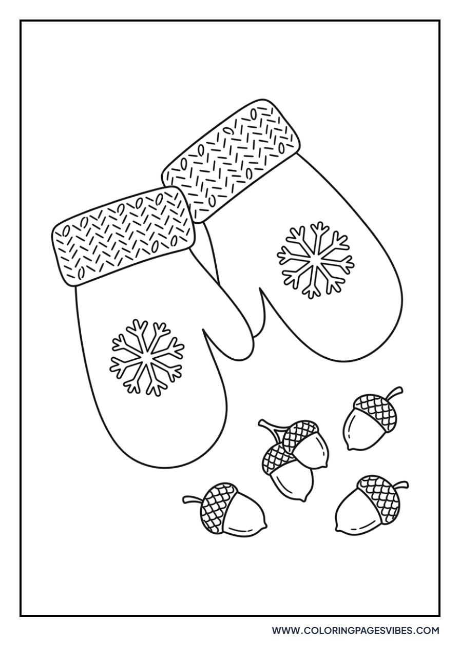 Acorn and Cozy Mittens