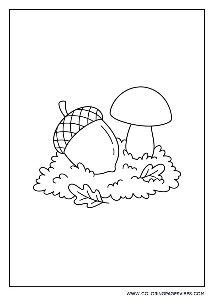 Acorn and Mushroom