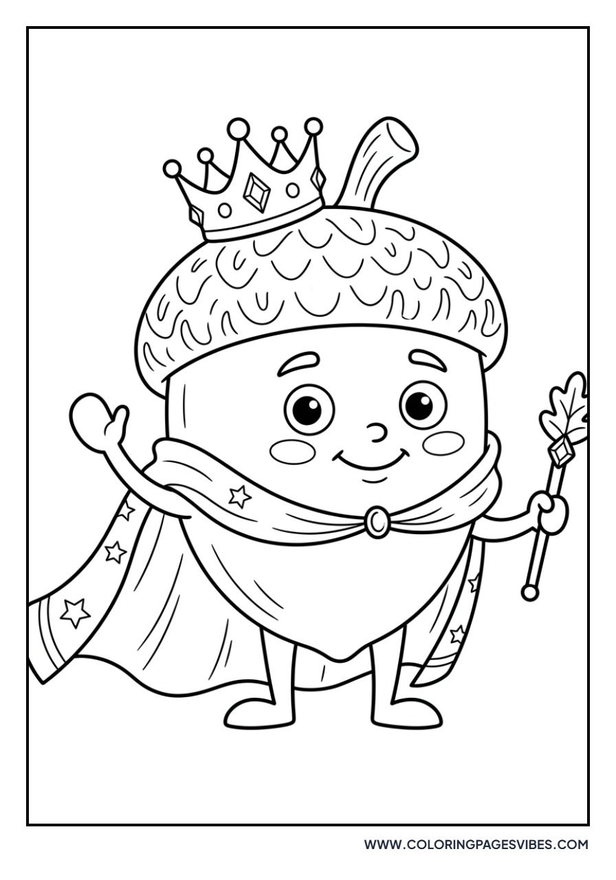 Acorn King with Crown