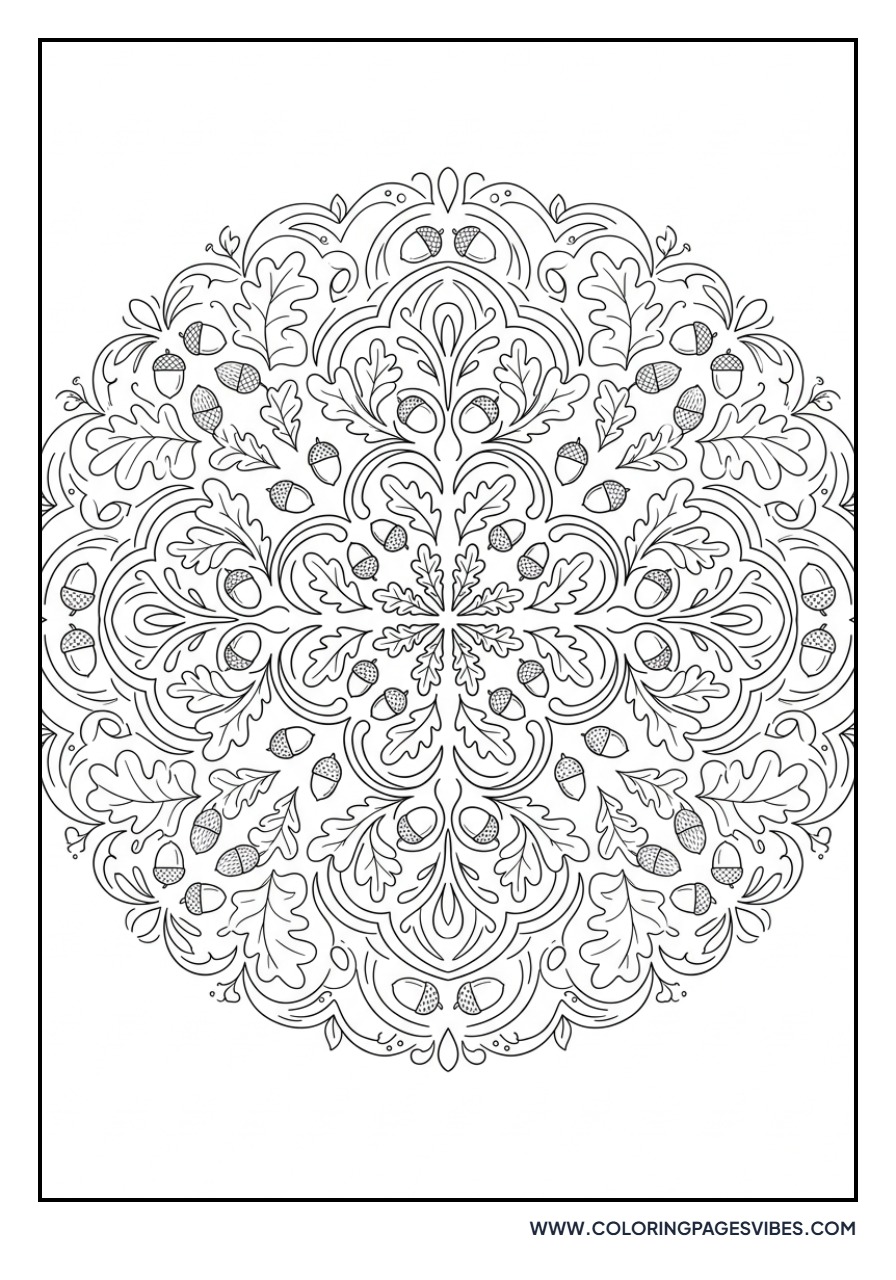 Acorn Mandala Square