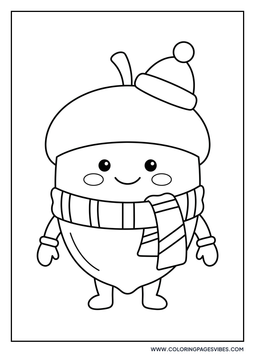 Acorn with a Scarf