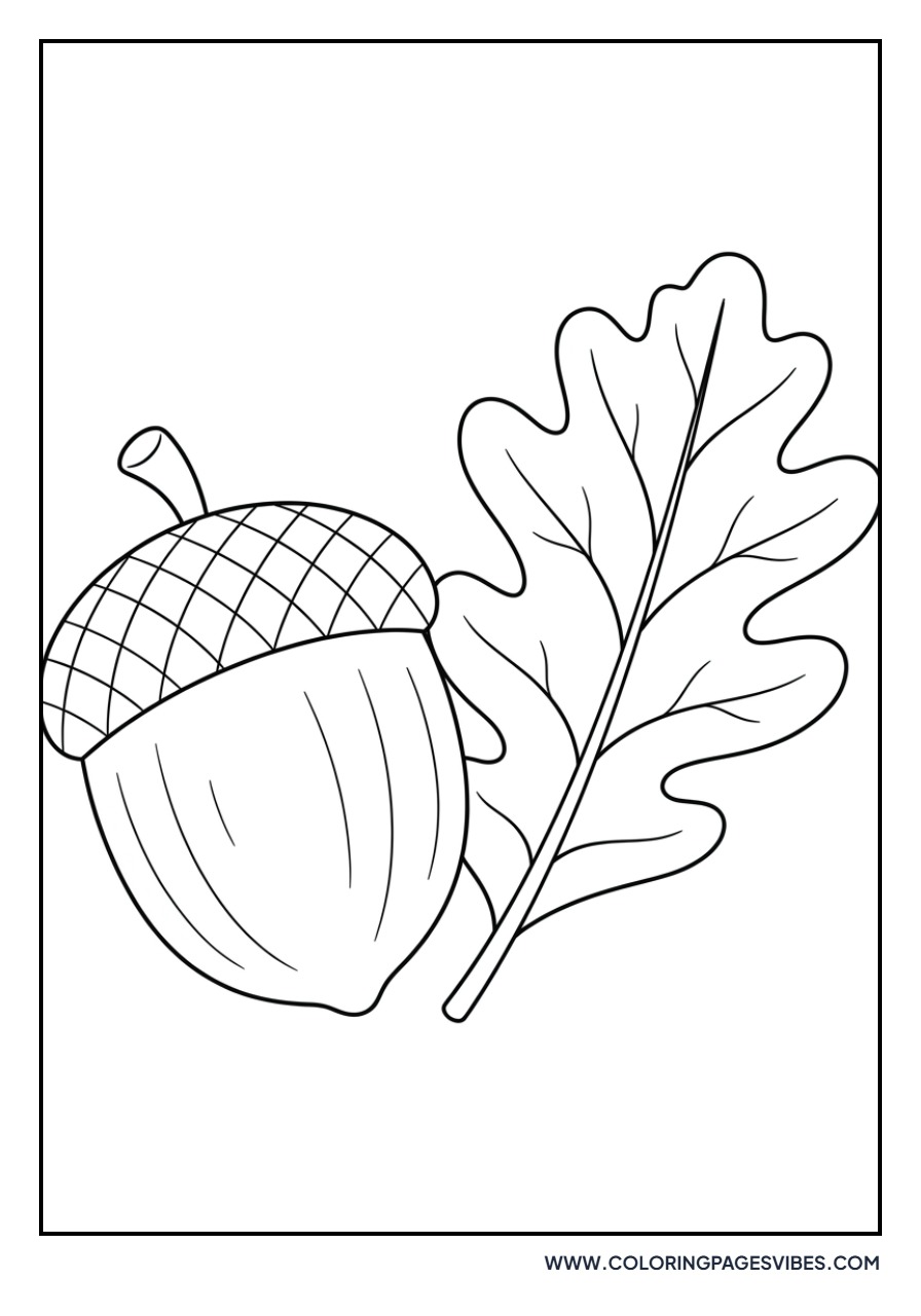 Acorn with Oak Leaf