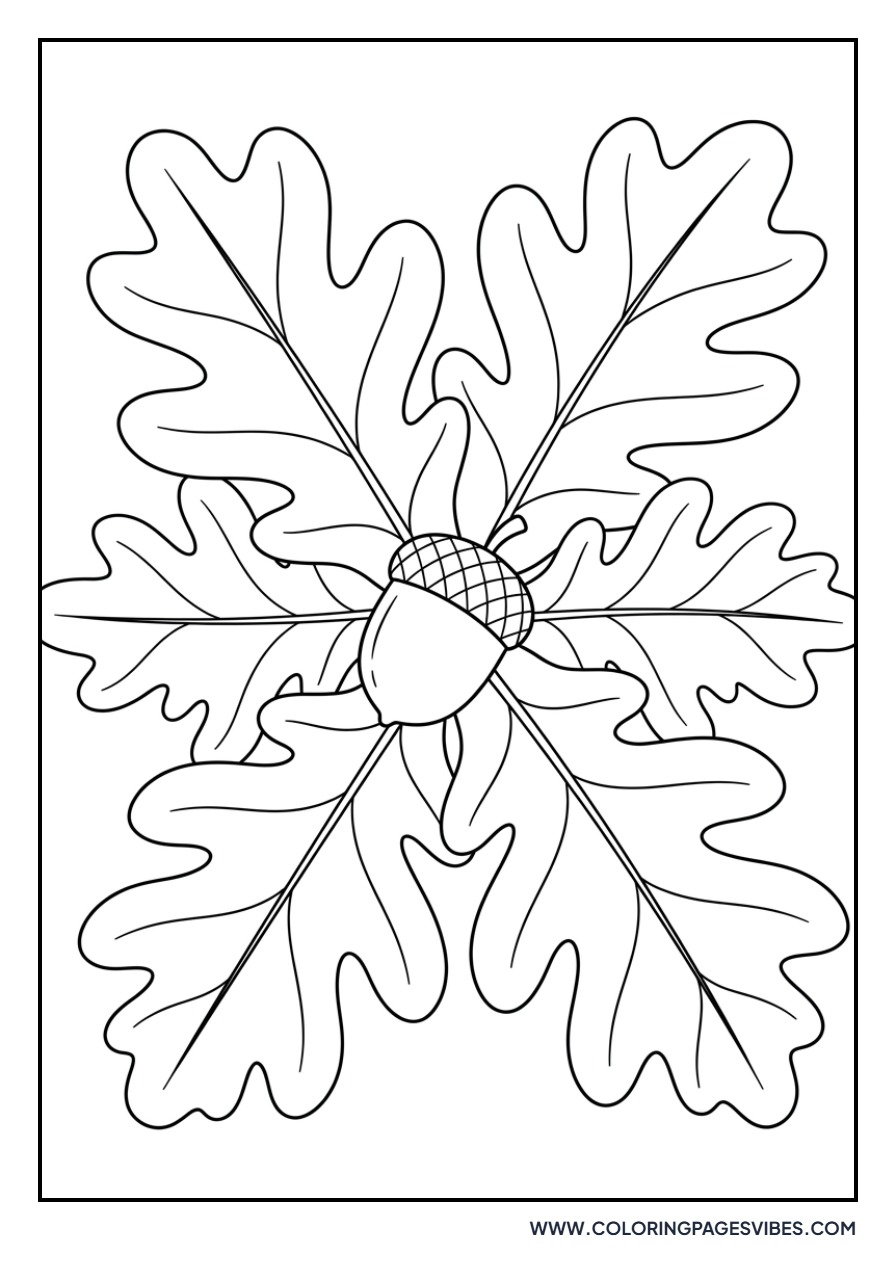 Detailed Oak Leaf Cluster