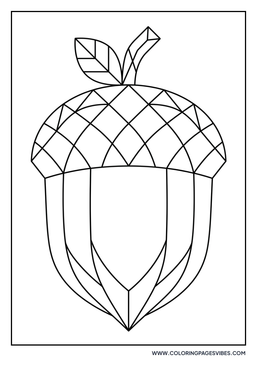 Geometric Acorn Art