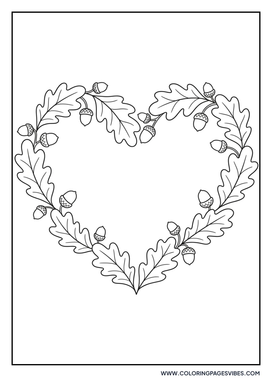 Heart-Shaped Acorn Arrangement