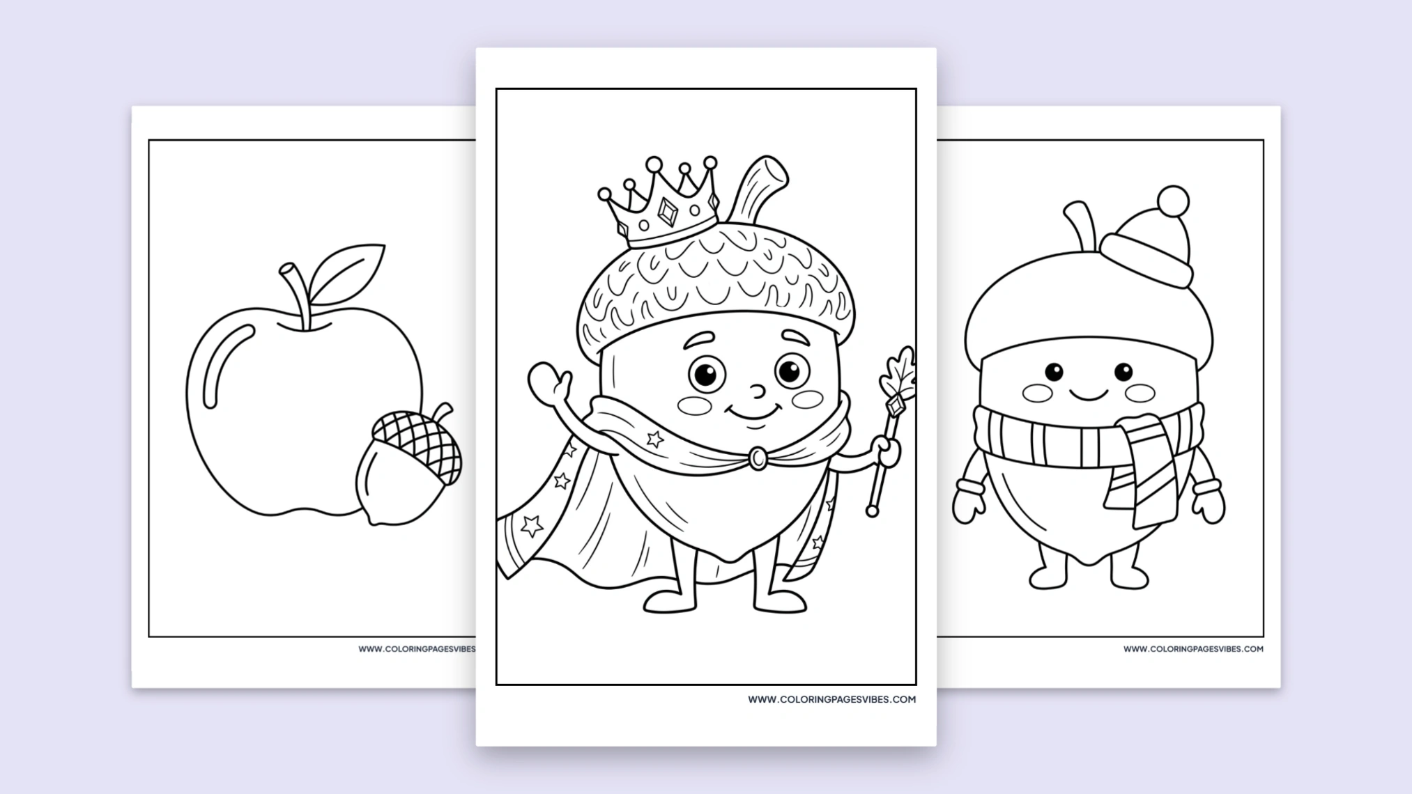 60+ Free Printable Acorn Coloring Pages (PDF Download)