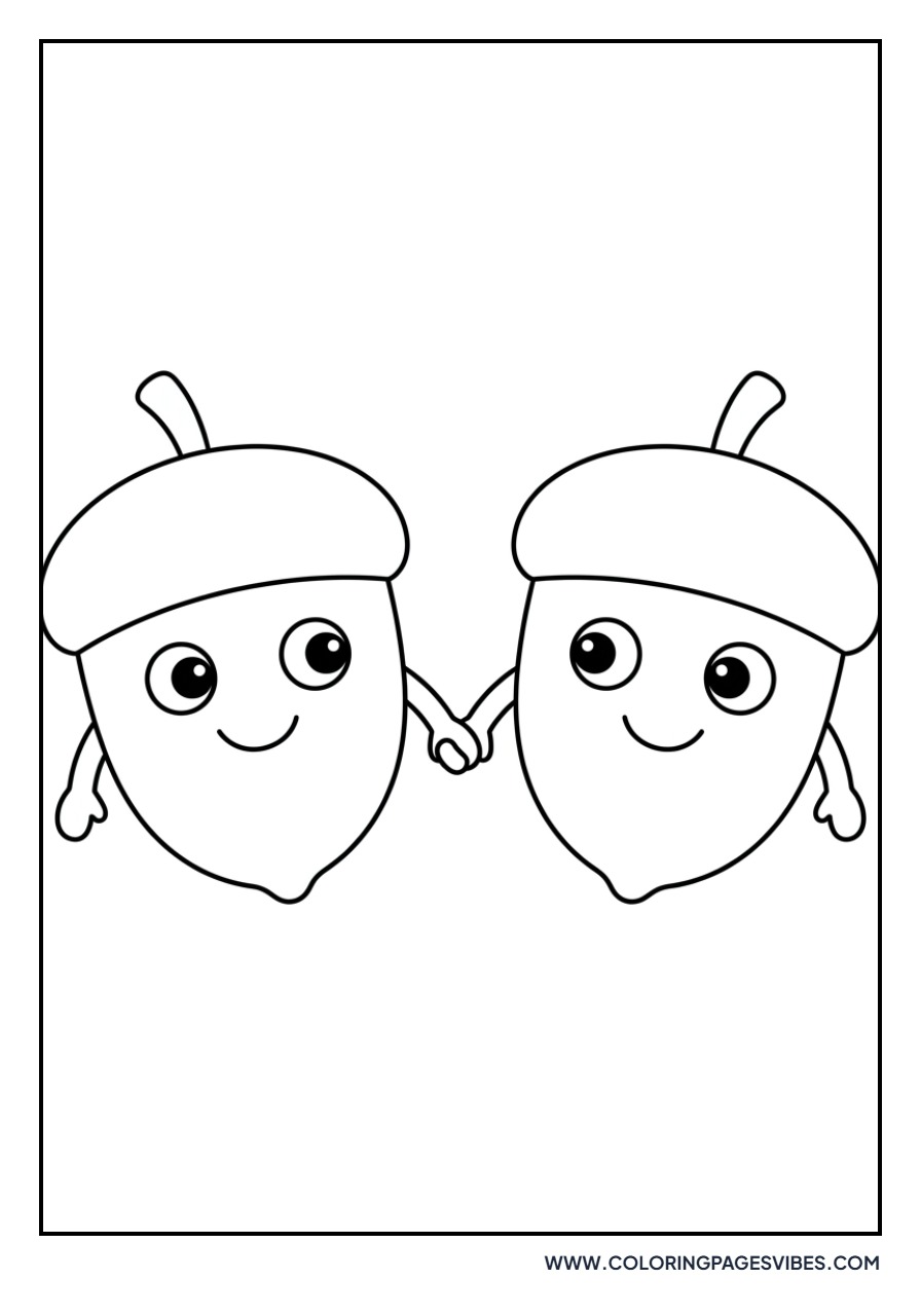 Smiling Acorn Friends
