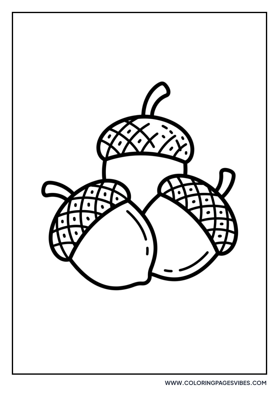 Trio of Tiny Acorns
