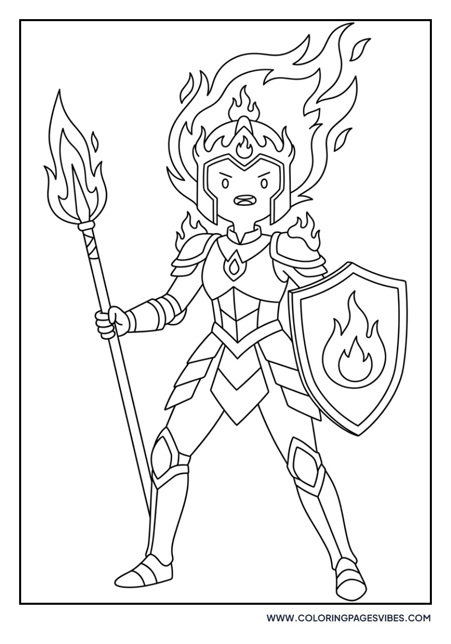 Flame Princess in Armor