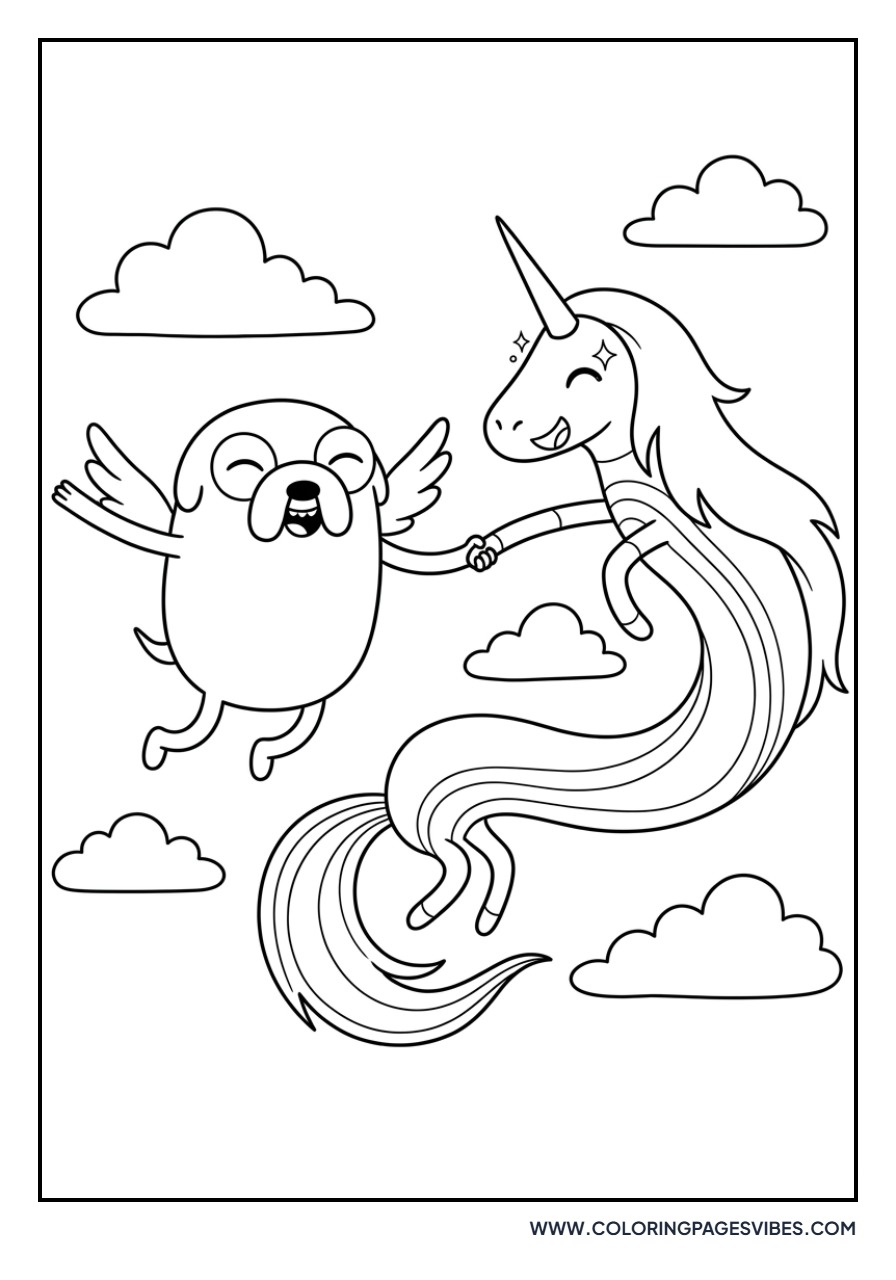 Jake and Lady Rainicorn
