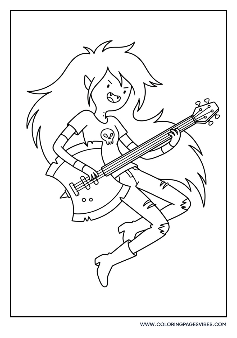 Marceline Playing Bass