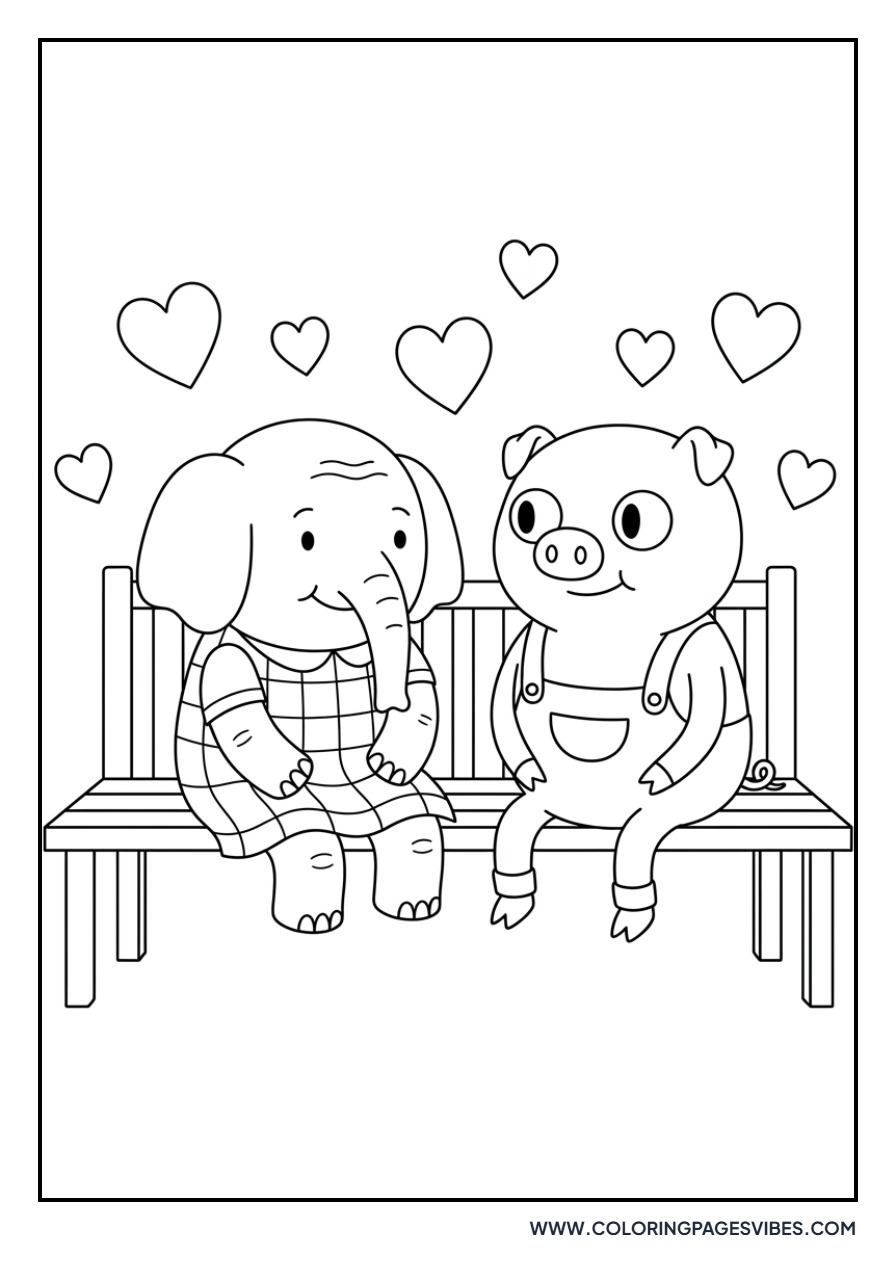 Tree Trunks and Mr. Pig