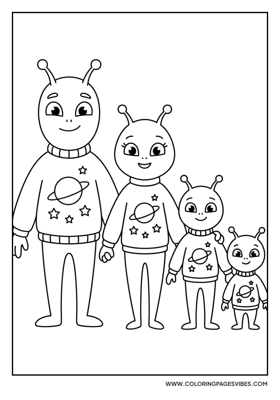 Alien Family Photo