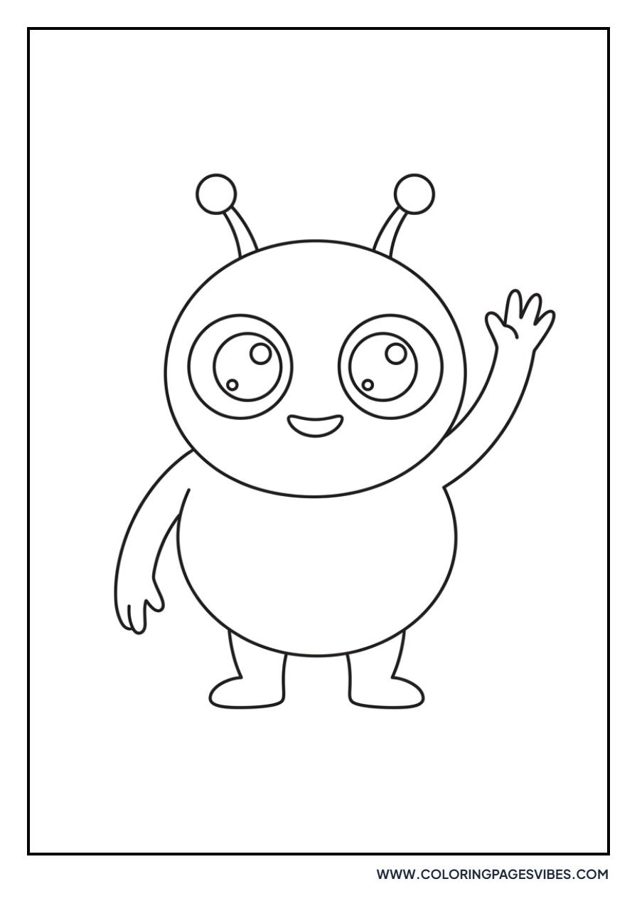 Alien Waving Hello