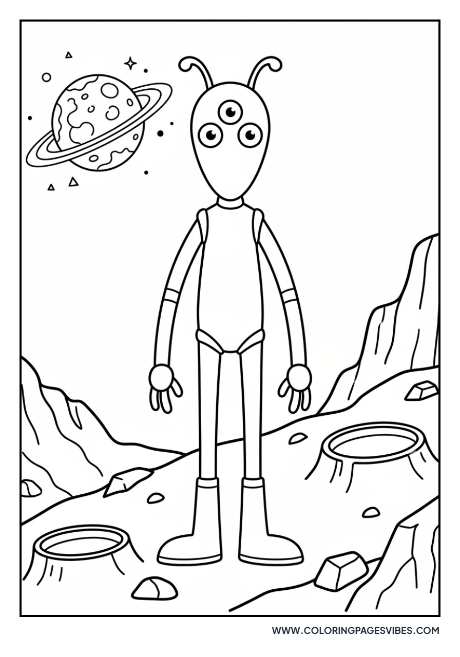 Martian on Mars Surface