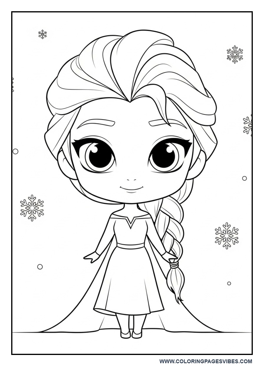 Chibi Elsa Big Eyes