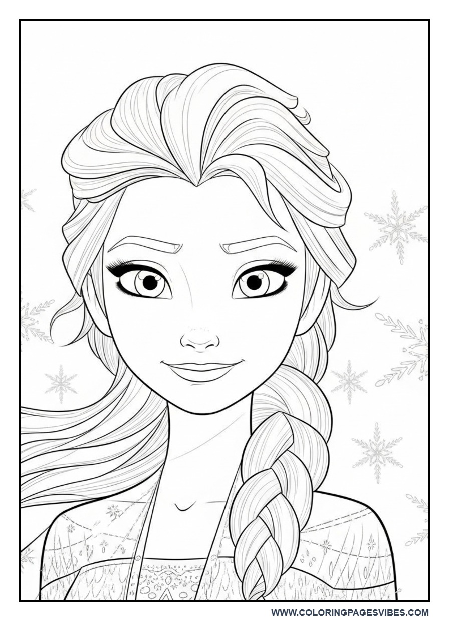 Detailed Elsa Portrait