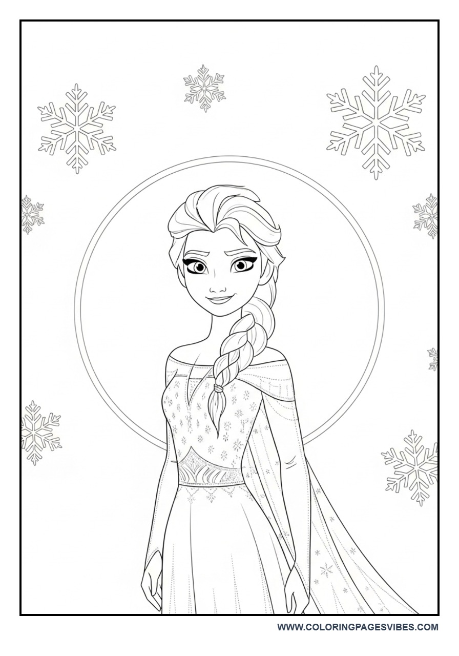 Elsa Center Focus Poster Style