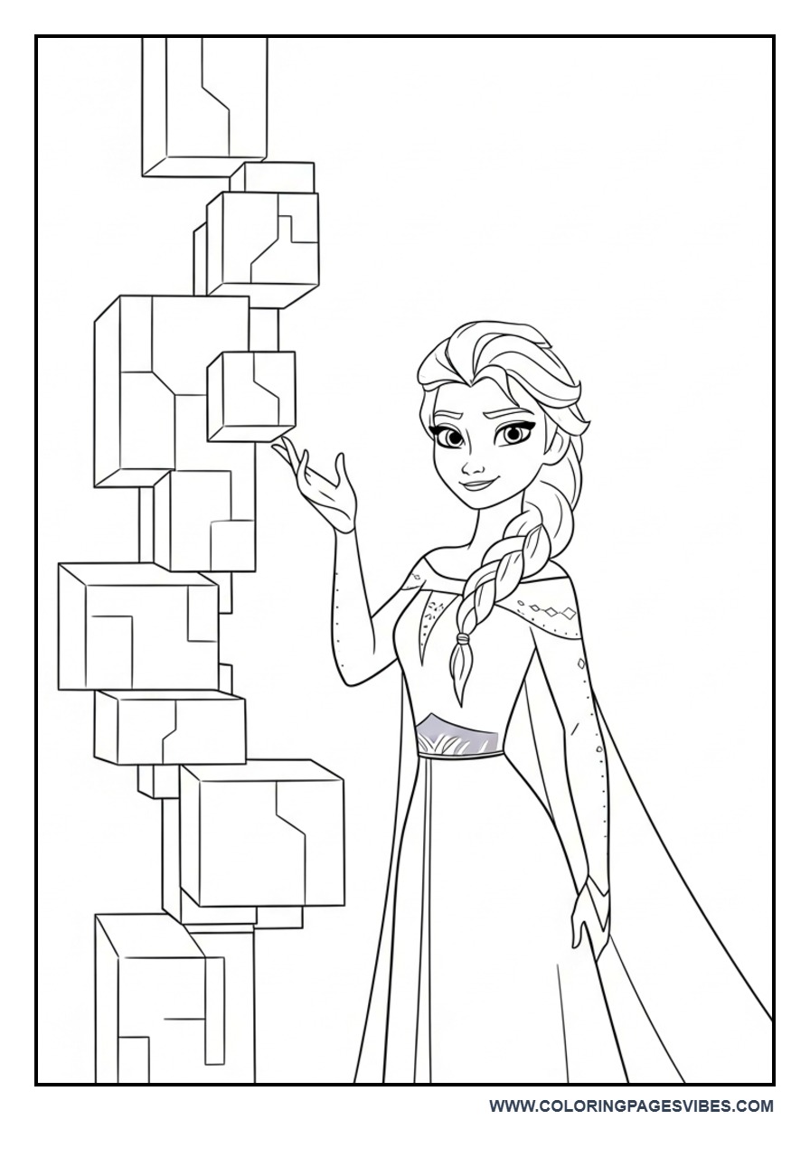 Elsa Creating Ice Wall