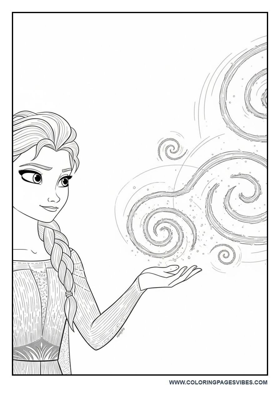 Elsa Creating Magic Snow