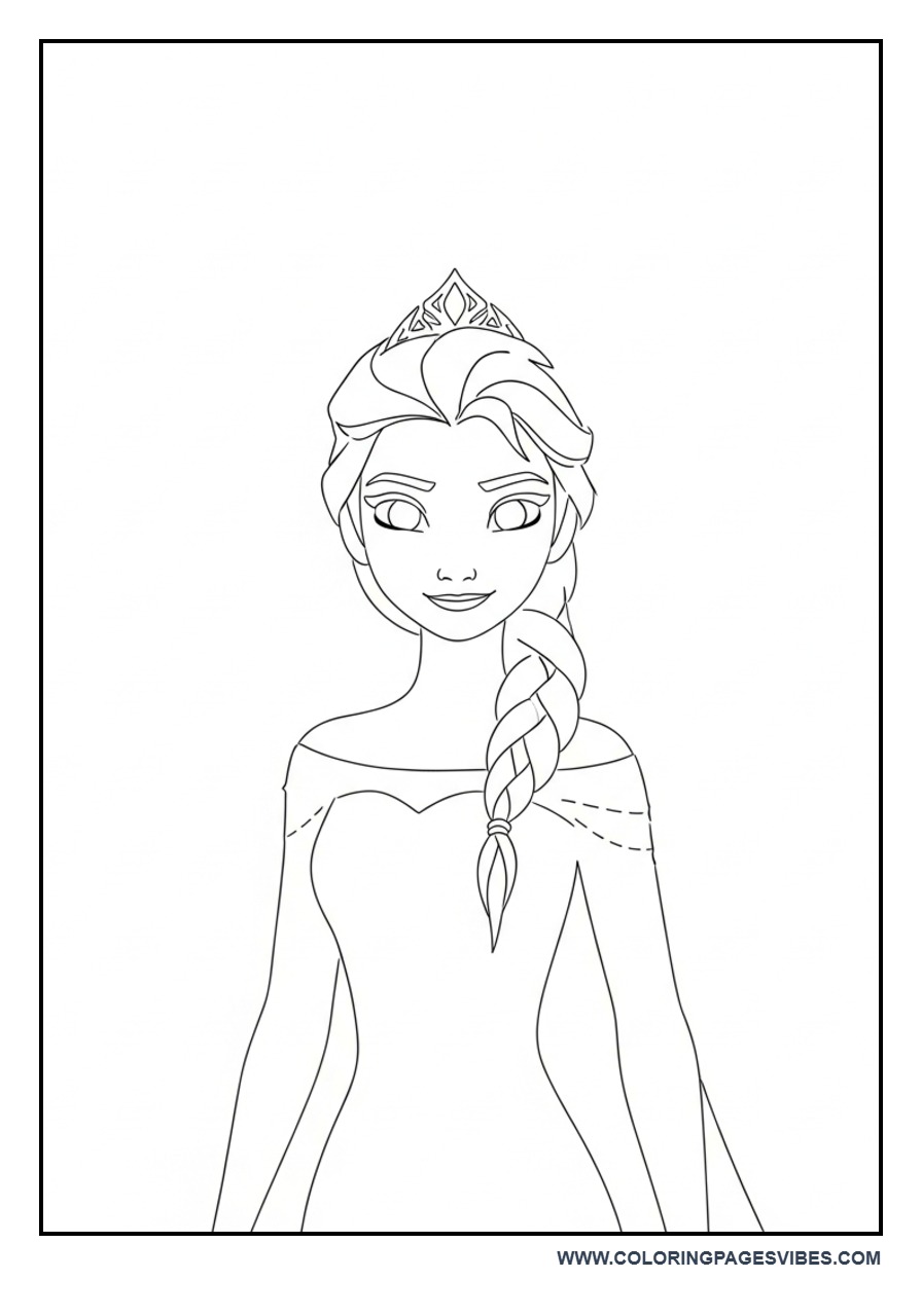 Elsa Crown Simple Design