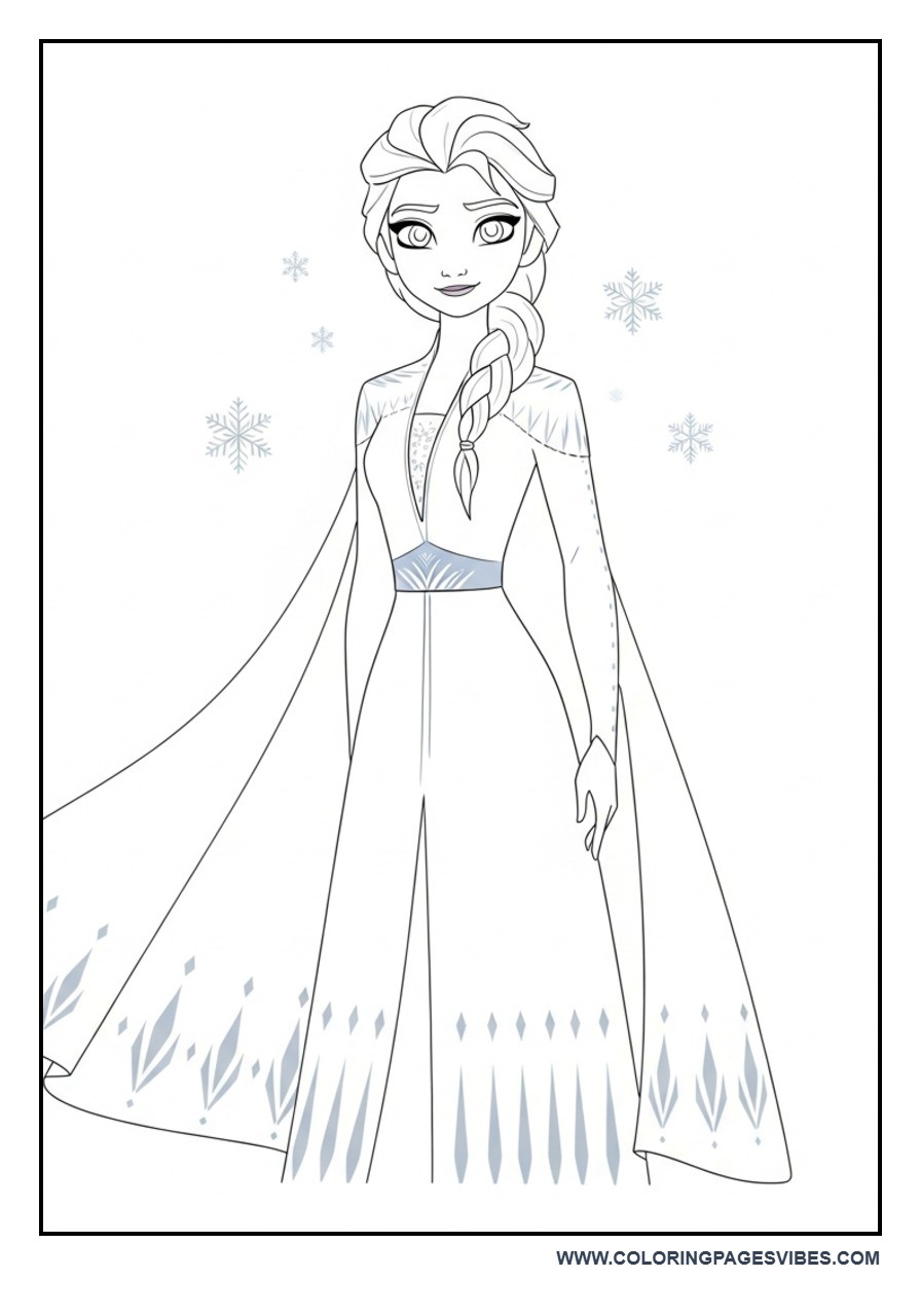 Elsa Frozen 2 Style Dress