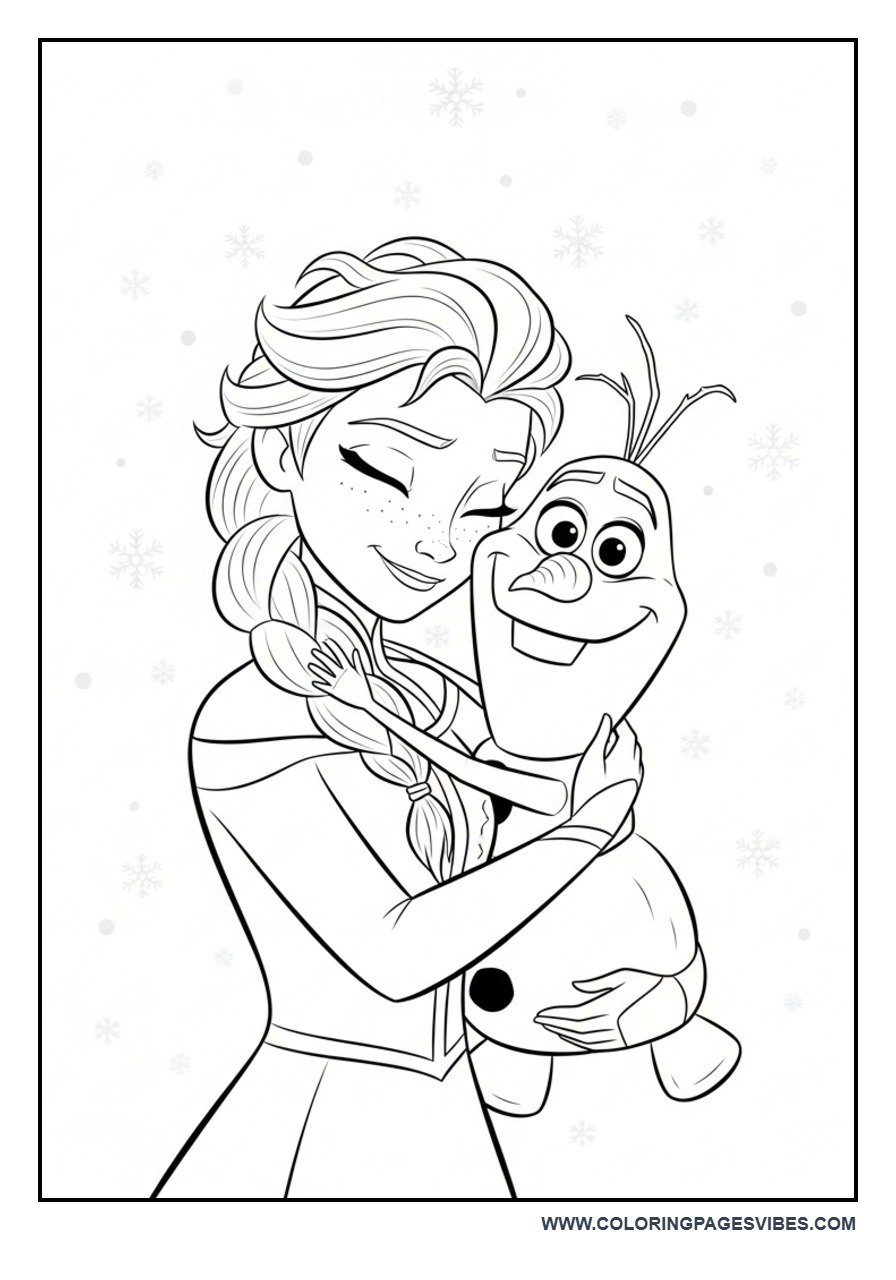 Elsa Holding Olaf