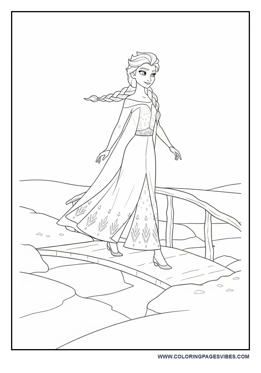 Elsa Ice Bridge Scene