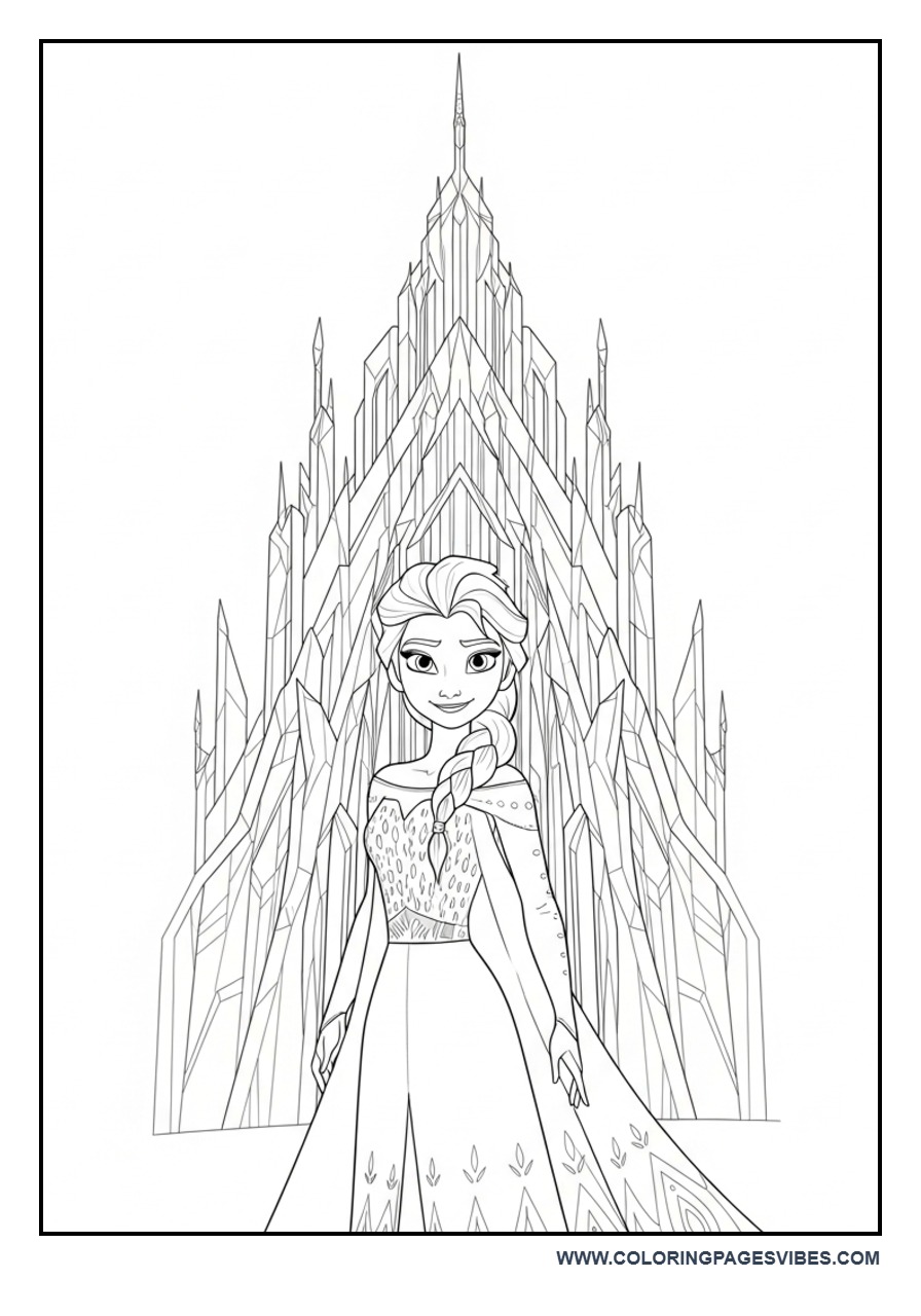 Elsa Ice Castle Detailed Scene