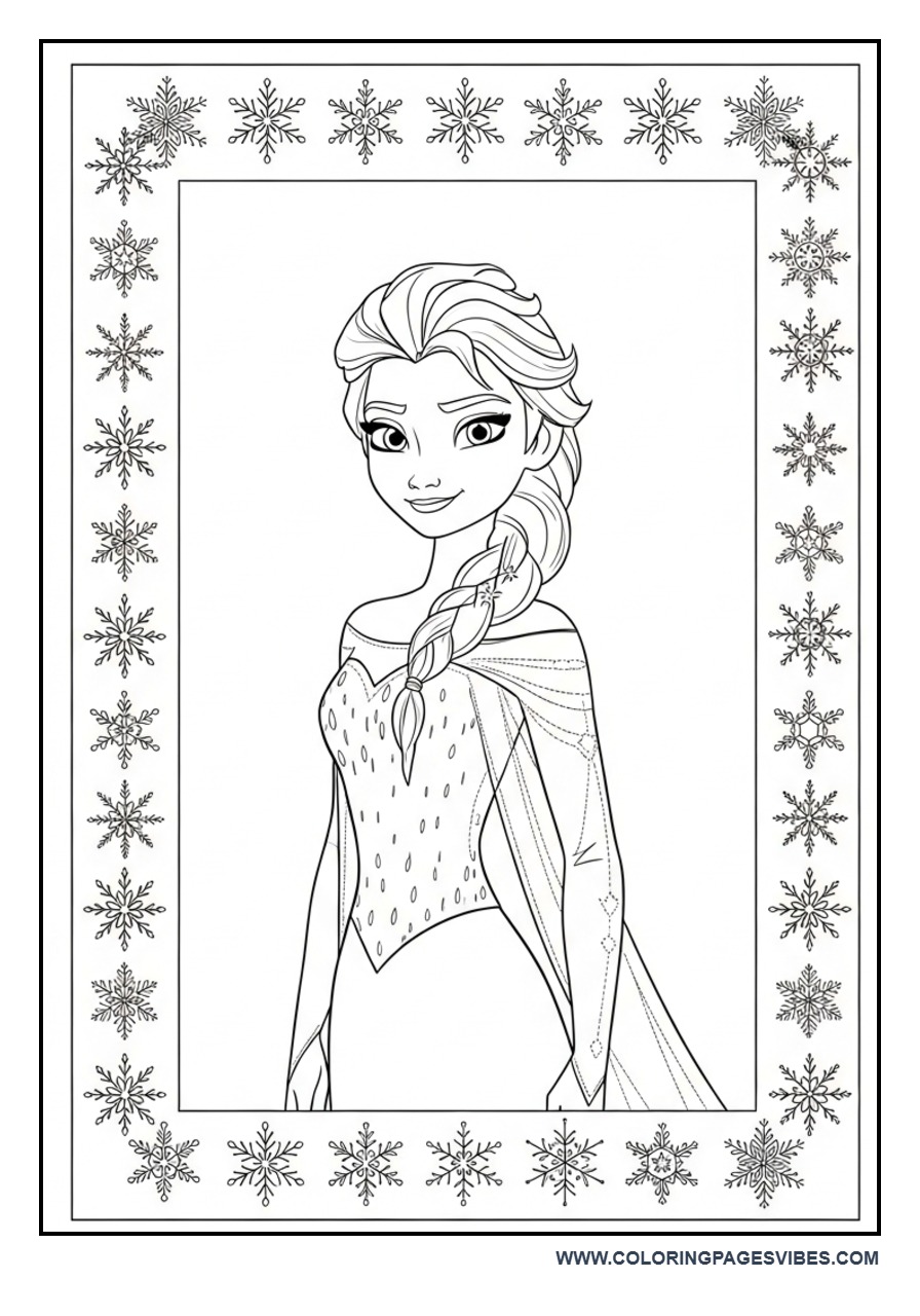 Elsa in Frame Border Design