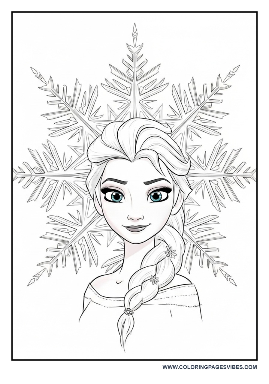Elsa Mandala Style Background