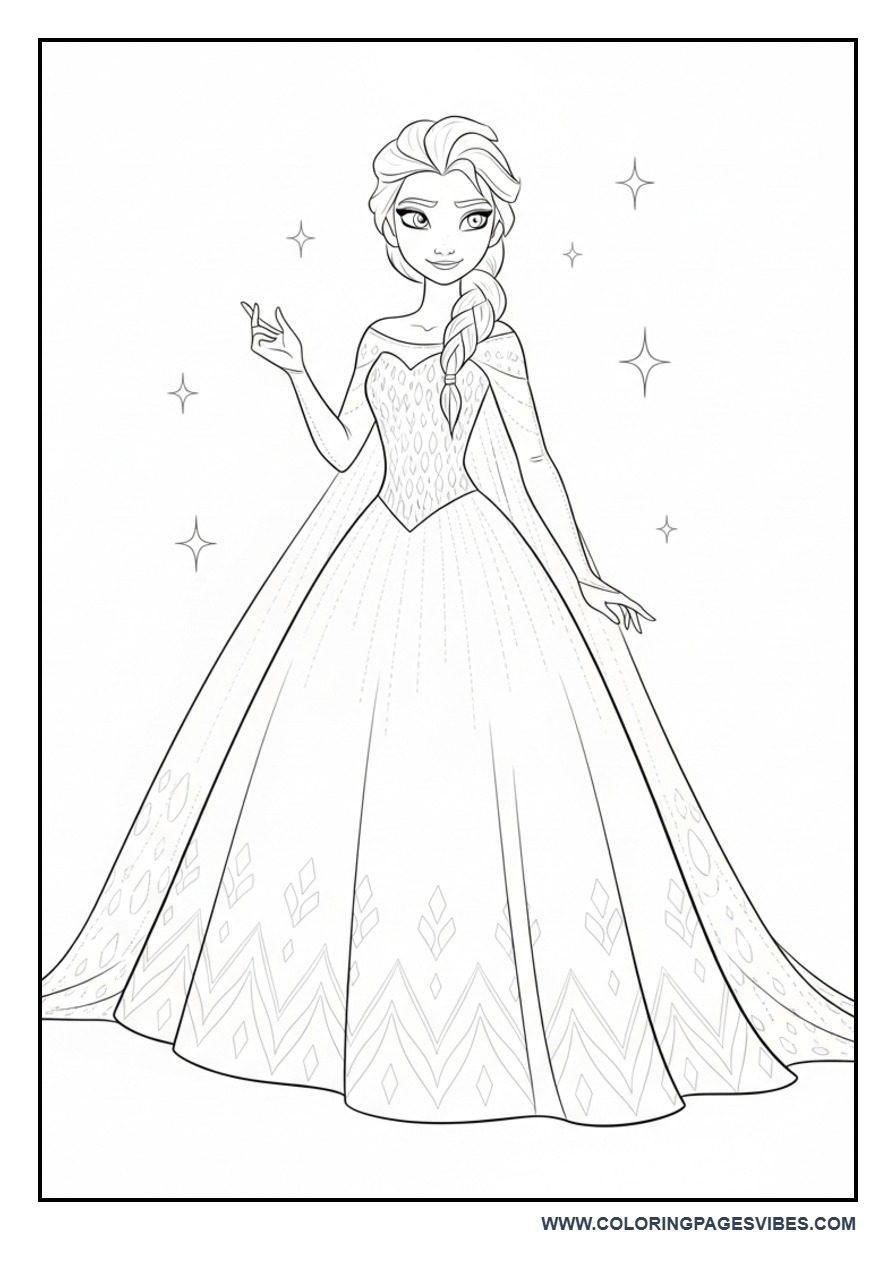 Elsa Princess Ball Gown