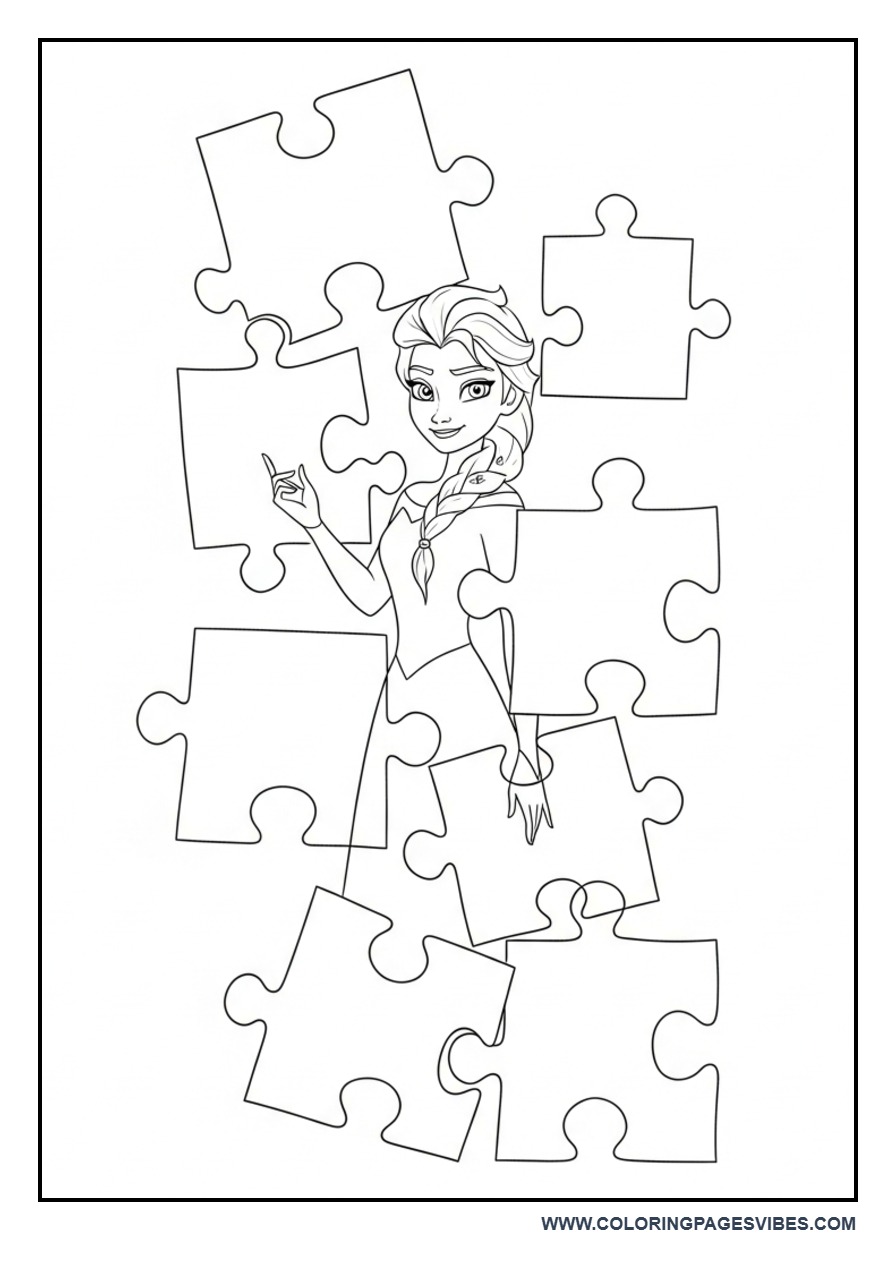 Elsa Puzzle Style Page