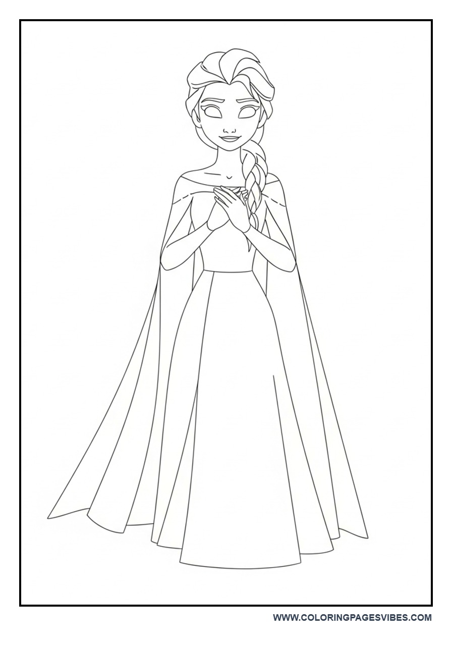 Elsa with Hands Together