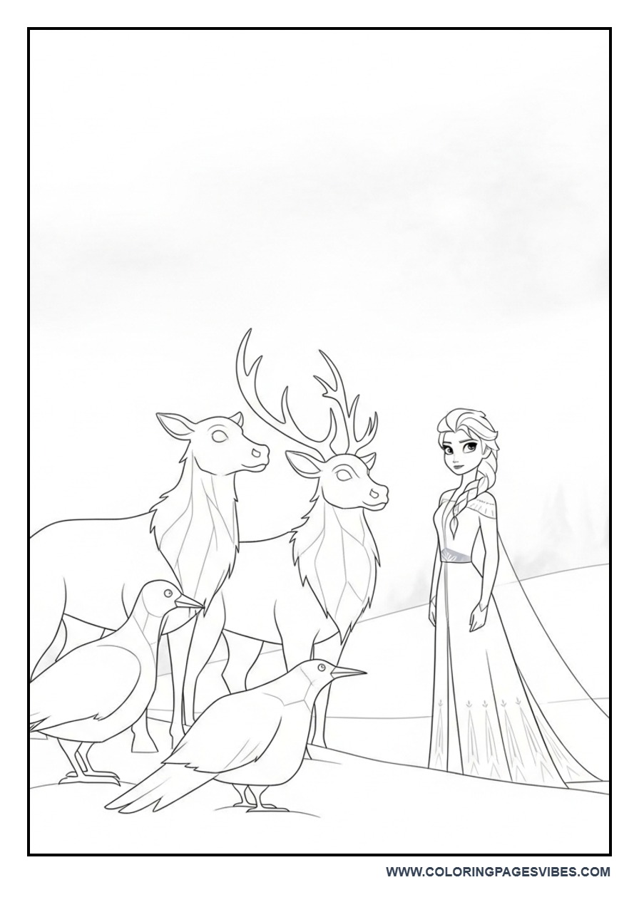 Elsa with Ice Animals
