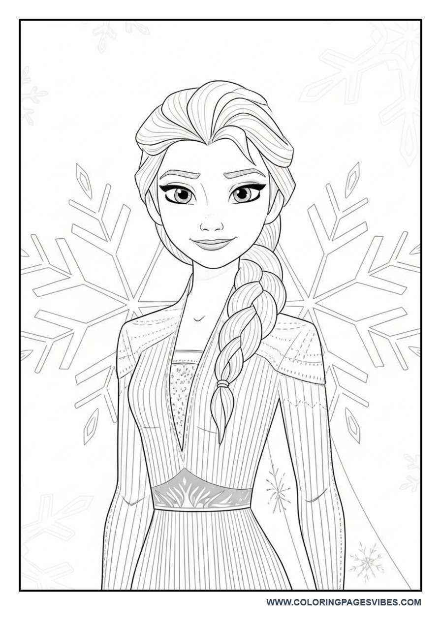Elsa with Large Snowflake Wings