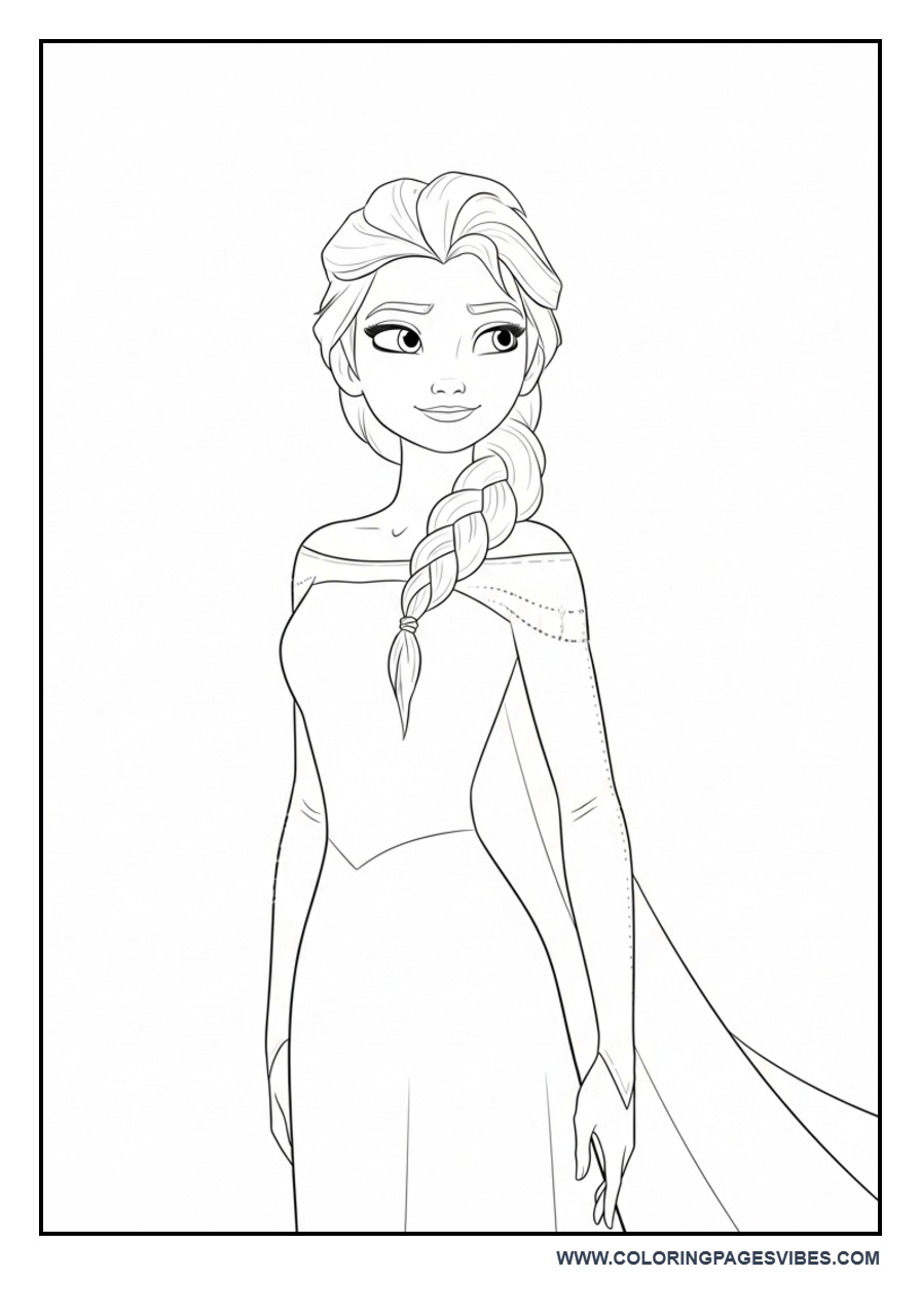 Realistic Elsa Standing Pose